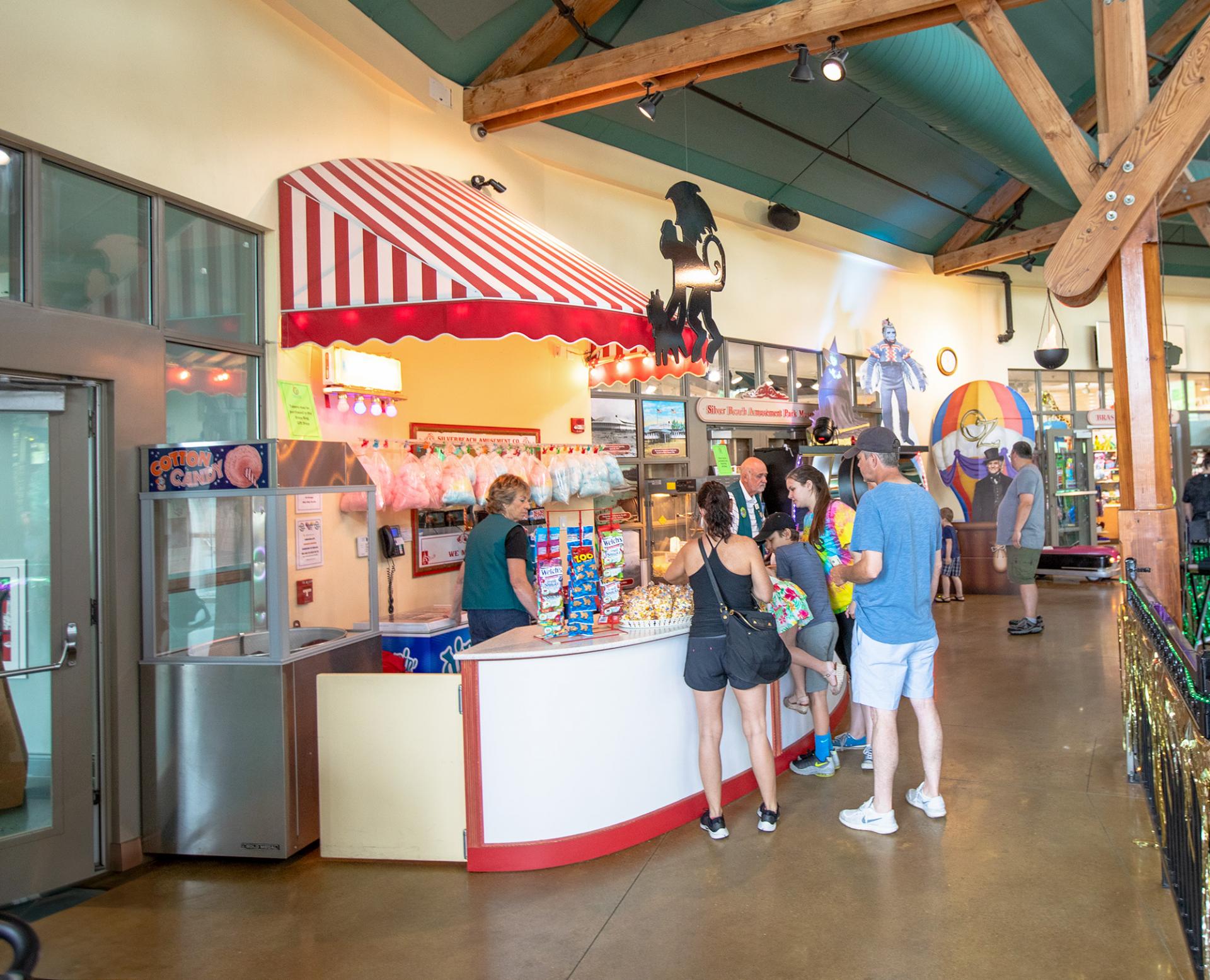 Refreshment stand at the Silver Beach Carousel