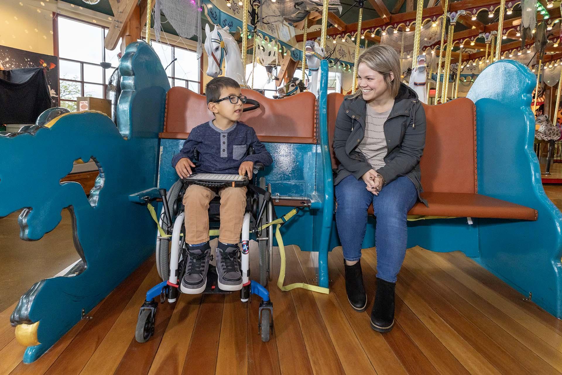 Accessible fun at the Silver Beach Carousel