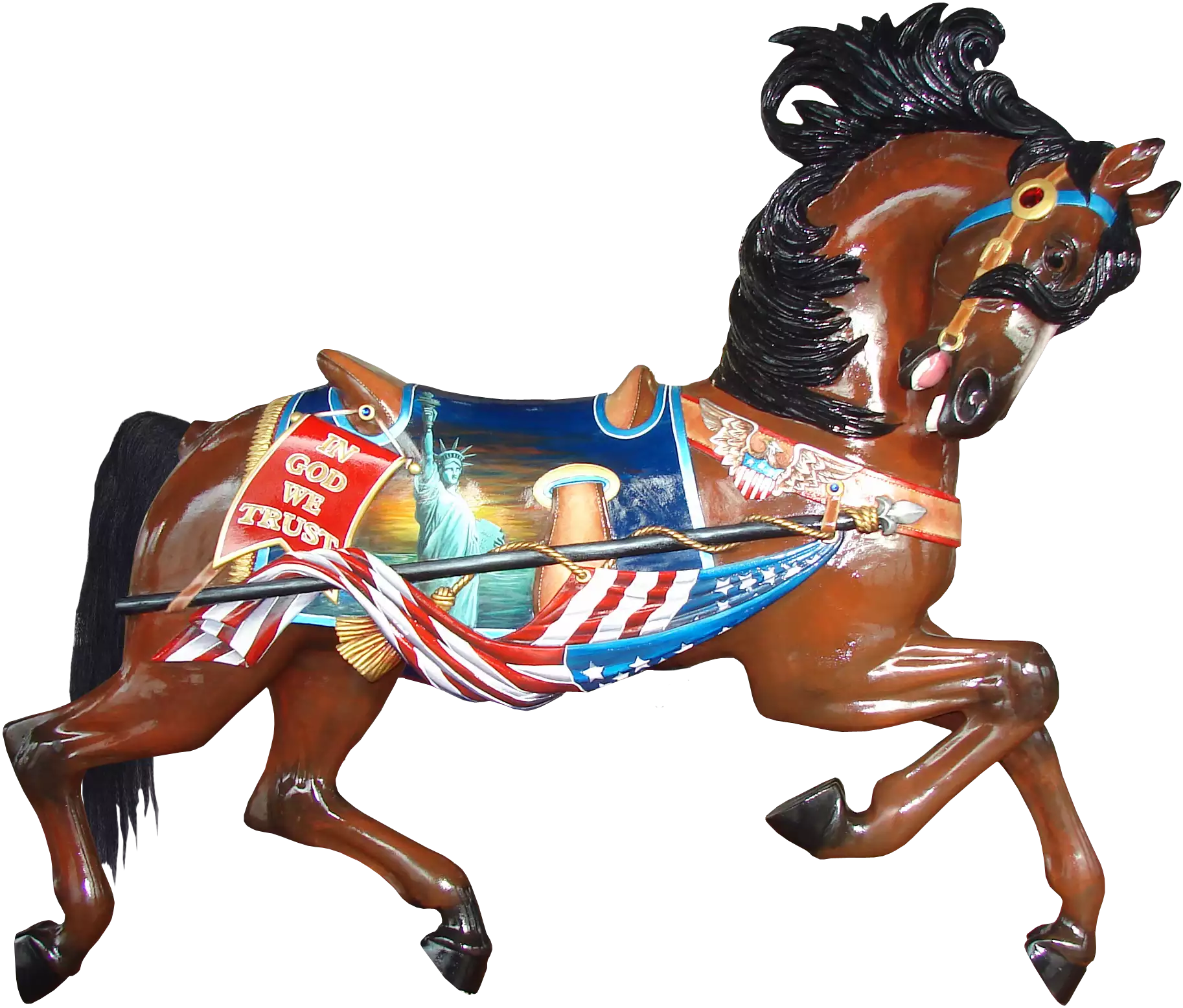 Freedom the patriot horse figure