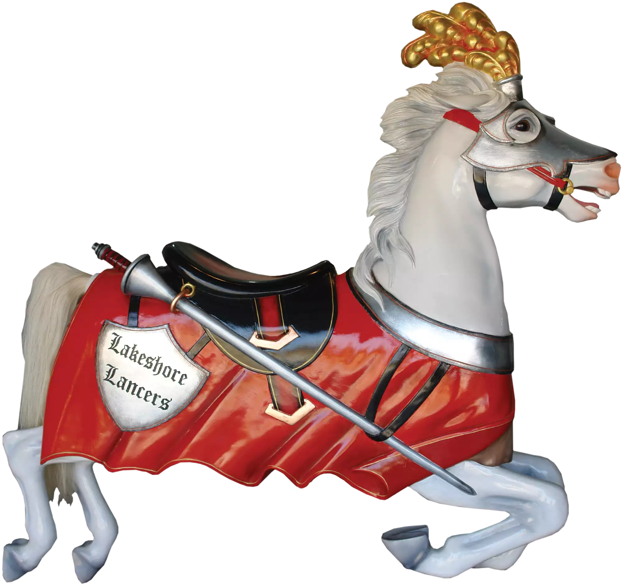 Lancer the Lakeshore Schools Horse Figure