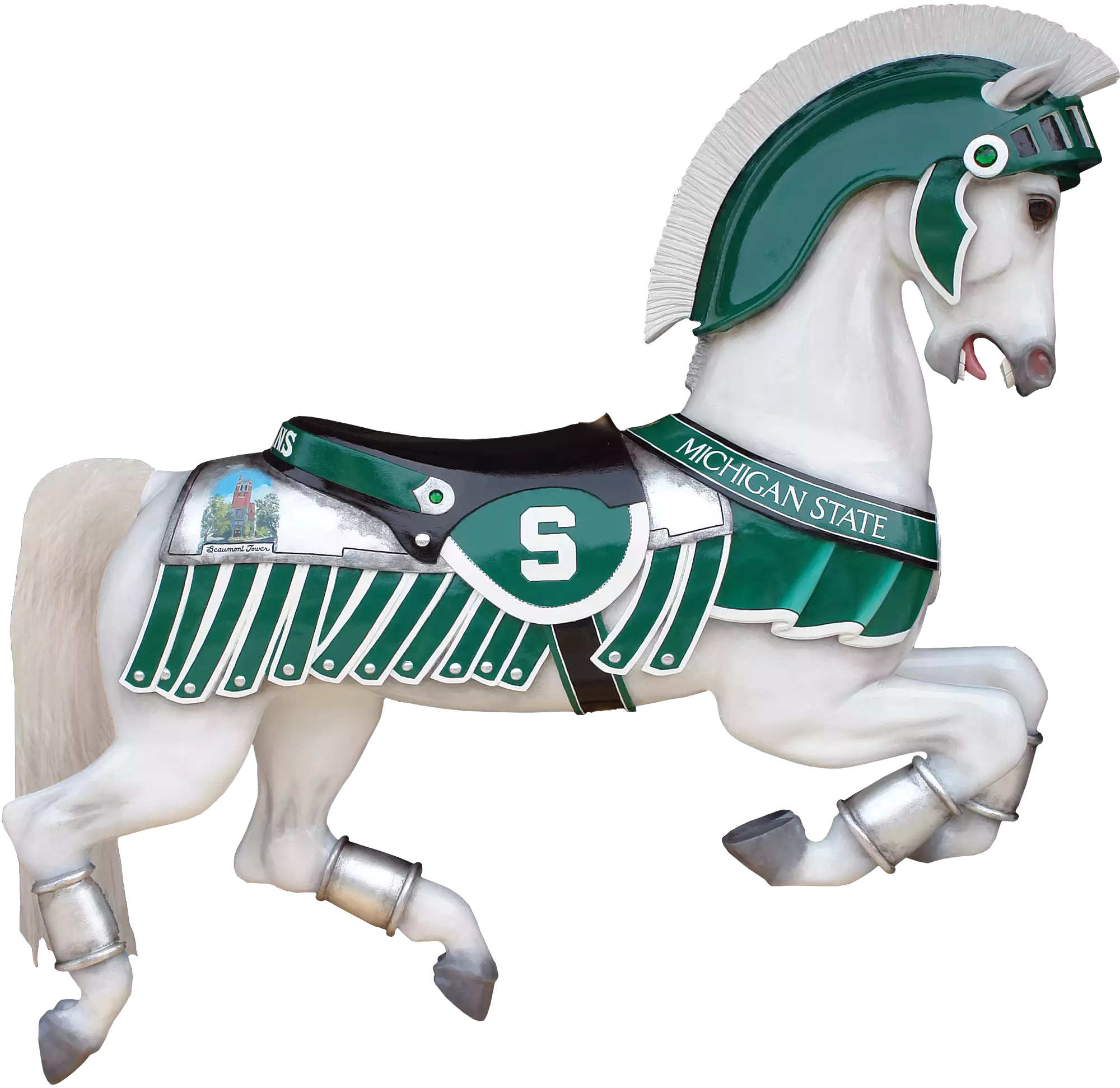 Sparty the MSU Horse figure