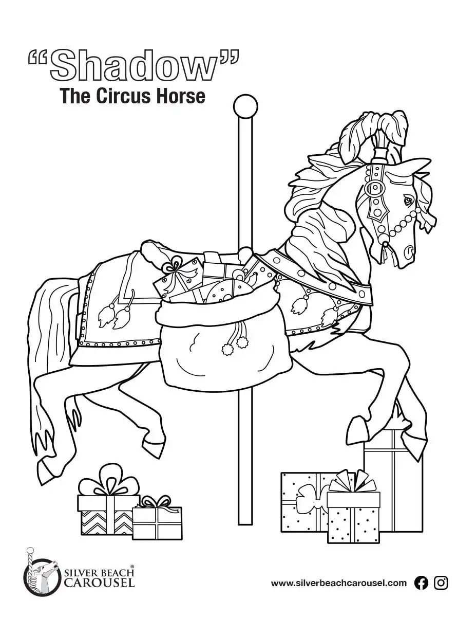 Christmas Coloring Page: Shadow